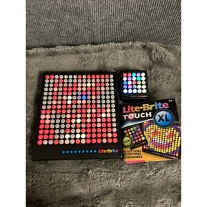 Lite-Brite Touch XL & Mini Touch Combo Pack, 2-player Create, Play, and Animate